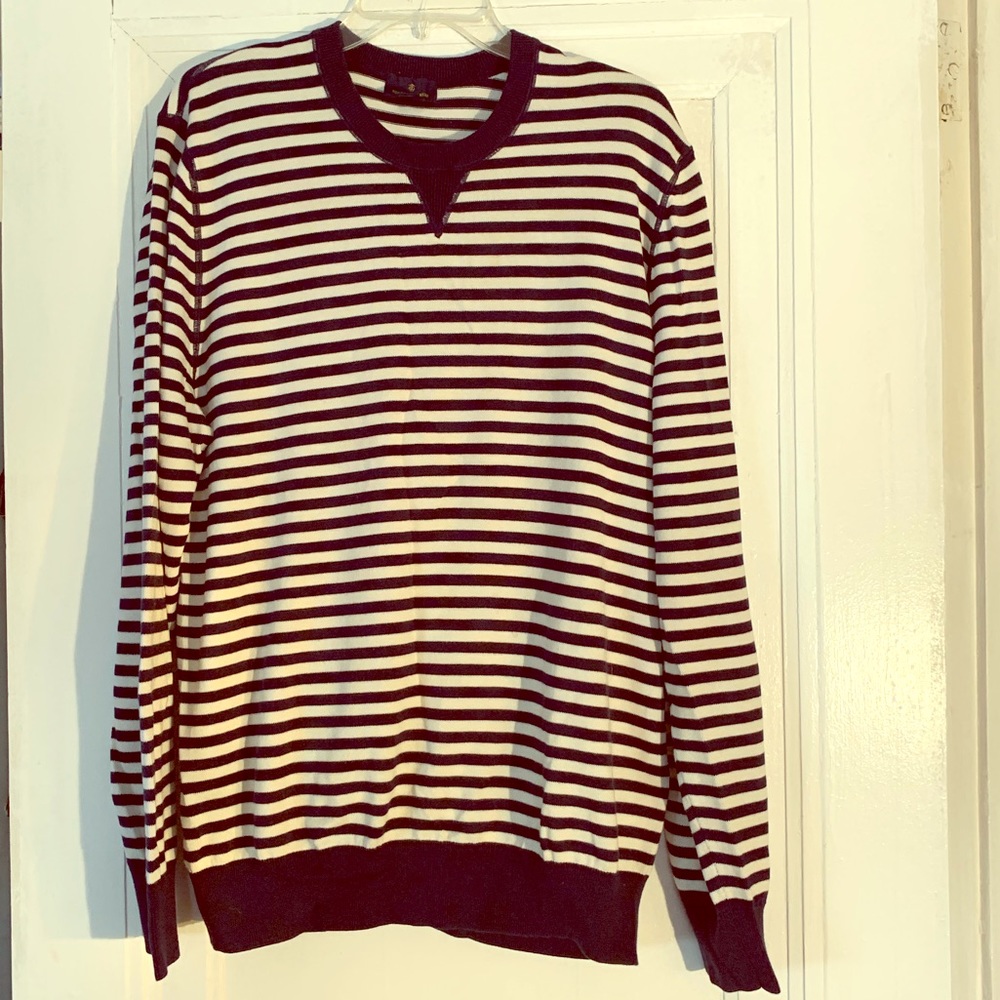 Nautical striped crewneck